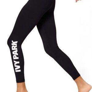 IVY PARK Logo Mid-Rise Ankle Leggings